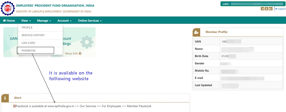check pf balance epf balance check on mobile, epf balance passbook, pf balance check with uan number, pf balance check number, epf balance, epfo home, epfo login, pf status, epfo member portal,
